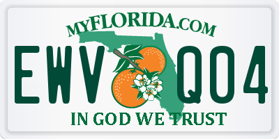 FL license plate EWVQ04