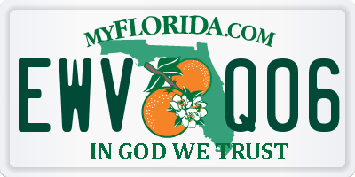 FL license plate EWVQ06
