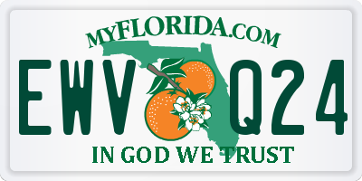 FL license plate EWVQ24
