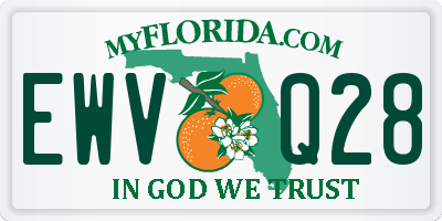 FL license plate EWVQ28