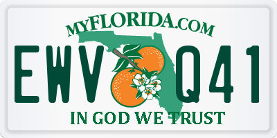 FL license plate EWVQ41