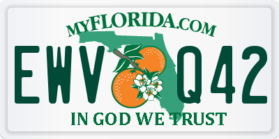 FL license plate EWVQ42