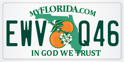 FL license plate EWVQ46