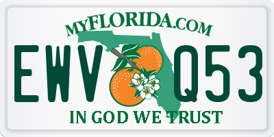 FL license plate EWVQ53