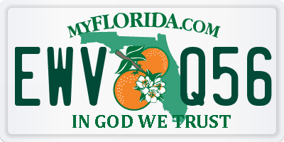 FL license plate EWVQ56