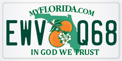FL license plate EWVQ68