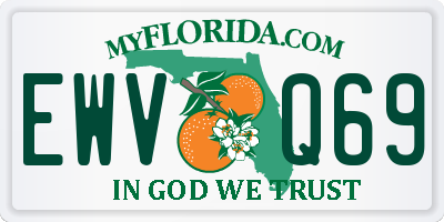 FL license plate EWVQ69