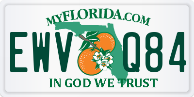 FL license plate EWVQ84