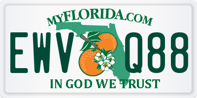 FL license plate EWVQ88