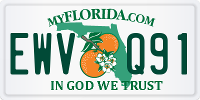 FL license plate EWVQ91