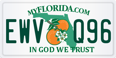 FL license plate EWVQ96