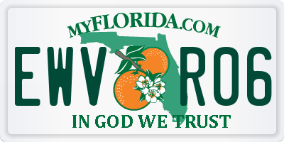 FL license plate EWVR06