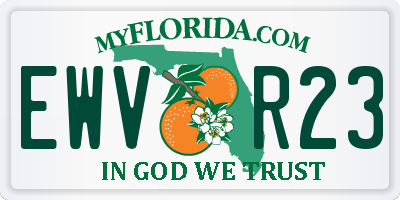 FL license plate EWVR23
