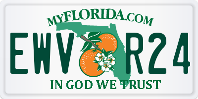 FL license plate EWVR24