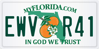 FL license plate EWVR41