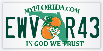 FL license plate EWVR43