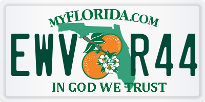 FL license plate EWVR44