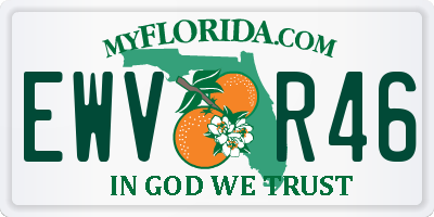 FL license plate EWVR46