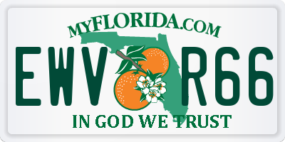 FL license plate EWVR66