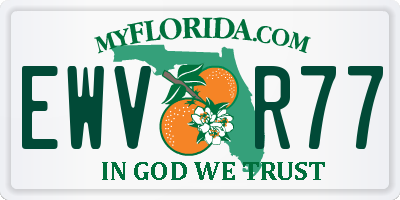 FL license plate EWVR77