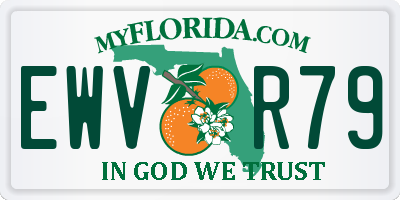 FL license plate EWVR79