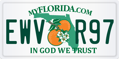 FL license plate EWVR97
