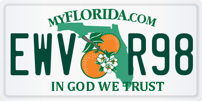 FL license plate EWVR98