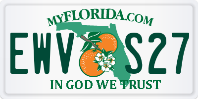 FL license plate EWVS27
