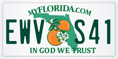 FL license plate EWVS41