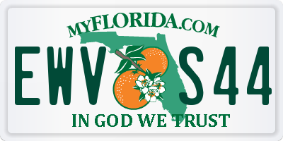 FL license plate EWVS44
