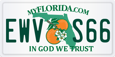 FL license plate EWVS66