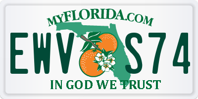 FL license plate EWVS74