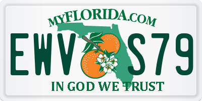 FL license plate EWVS79