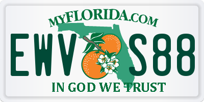 FL license plate EWVS88