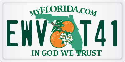FL license plate EWVT41