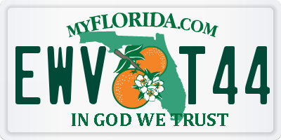 FL license plate EWVT44