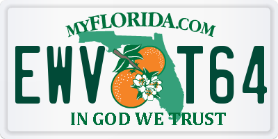 FL license plate EWVT64