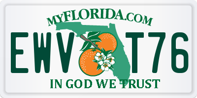 FL license plate EWVT76