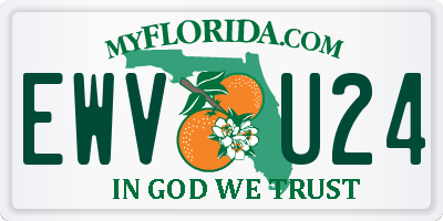 FL license plate EWVU24