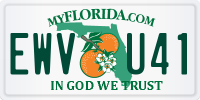 FL license plate EWVU41