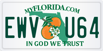 FL license plate EWVU64
