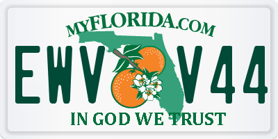 FL license plate EWVV44