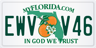 FL license plate EWVV46