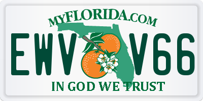 FL license plate EWVV66