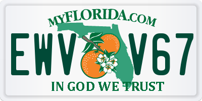 FL license plate EWVV67