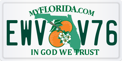 FL license plate EWVV76