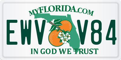 FL license plate EWVV84