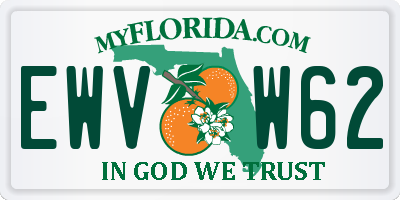 FL license plate EWVW62