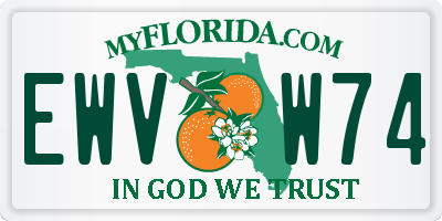 FL license plate EWVW74