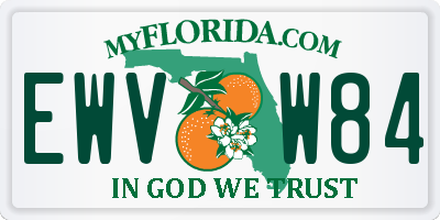 FL license plate EWVW84